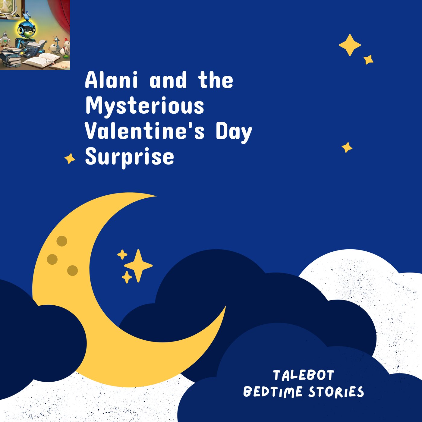 Cover photo of the bedtime story named Alani and the Mysterious Valentine's Day Surprise