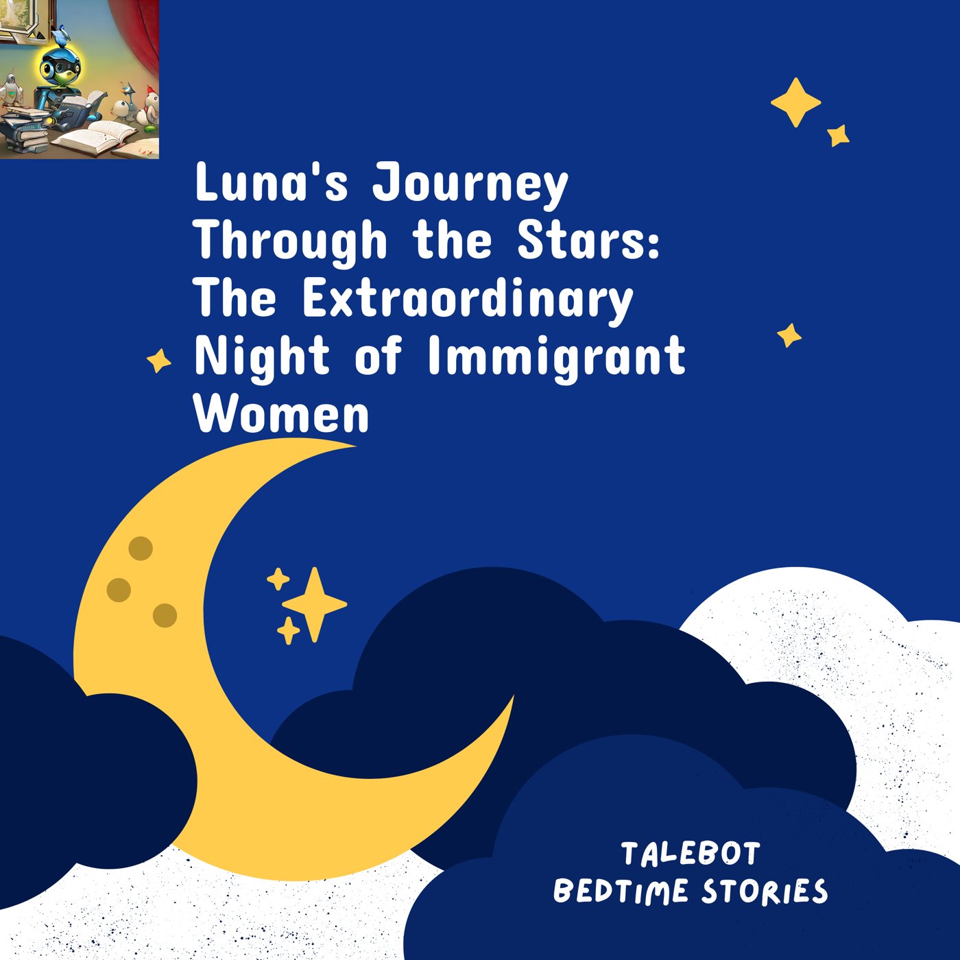 Cover photo of the bedtime story named Luna's Journey Through the Stars: The Extraordinary Night of Immigrant Women