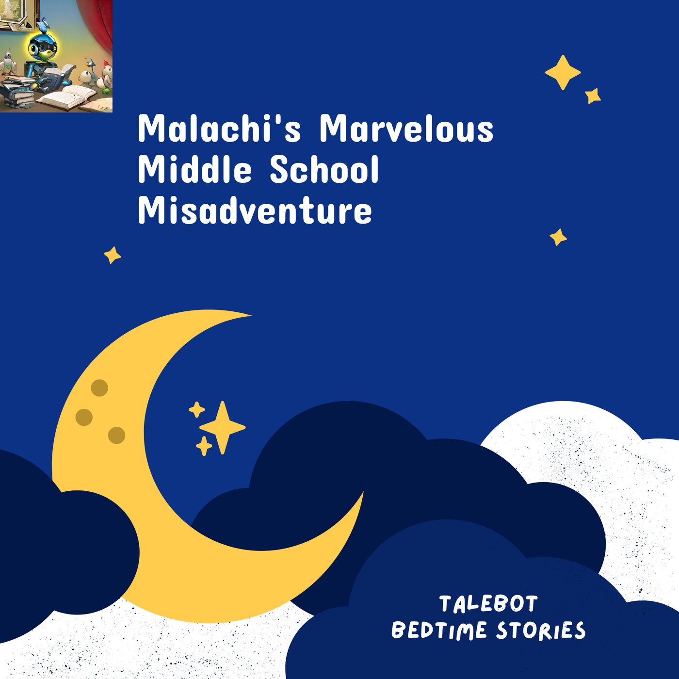 Cover photo of the bedtime story named Malachi's Marvelous Middle School Misadventure