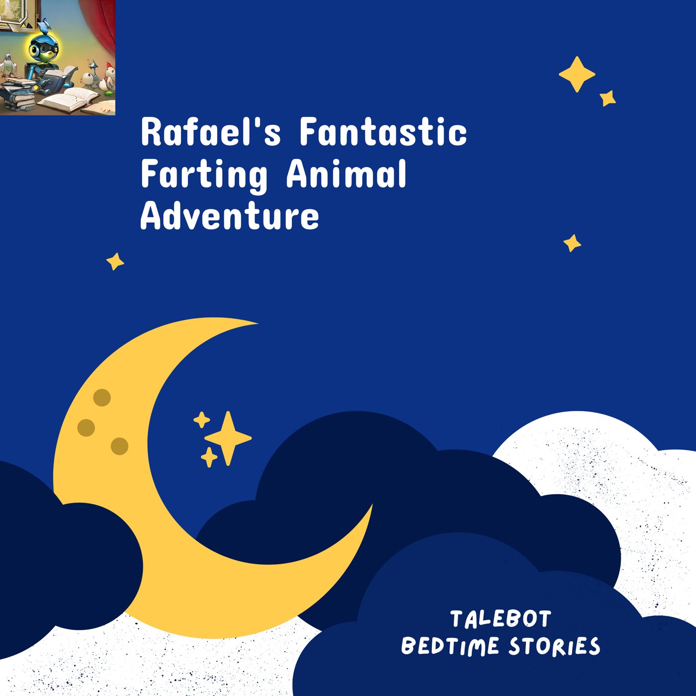 Cover photo of the bedtime story named Rafael's Fantastic Farting Animal Adventure