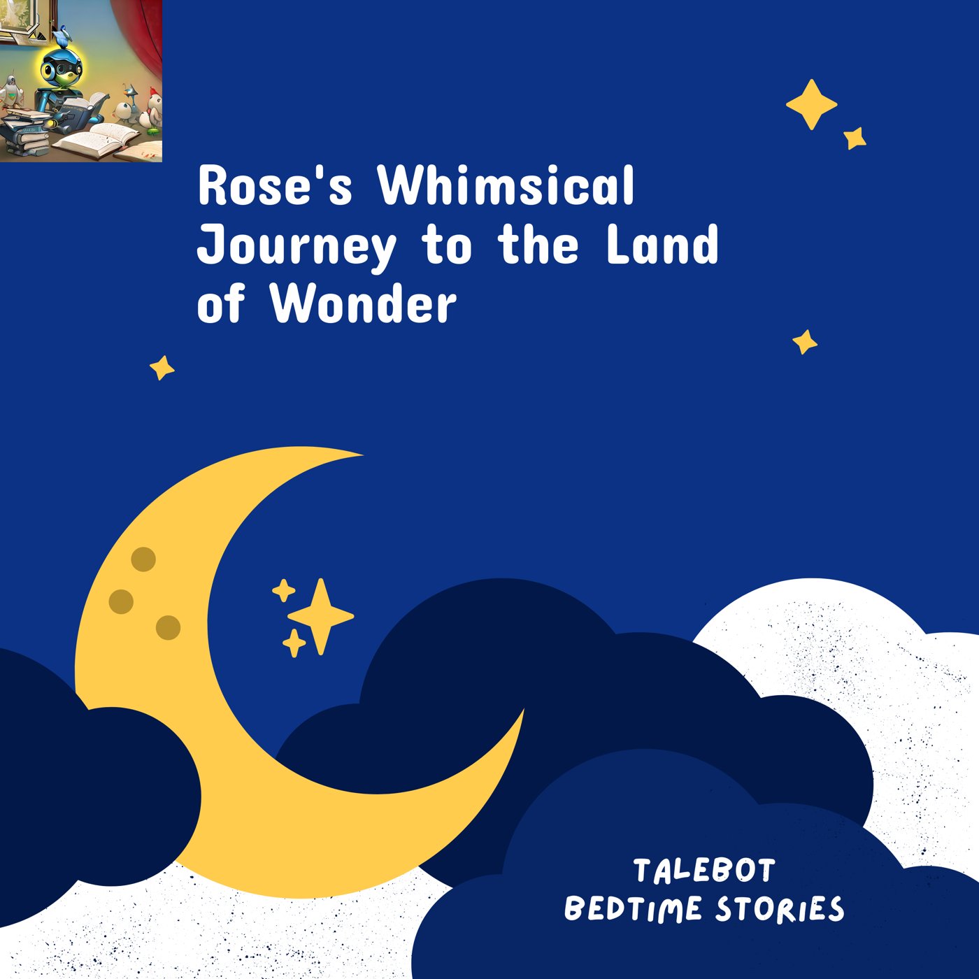 Cover photo of the bedtime story named Rose's Whimsical Journey to the Land of Wonder