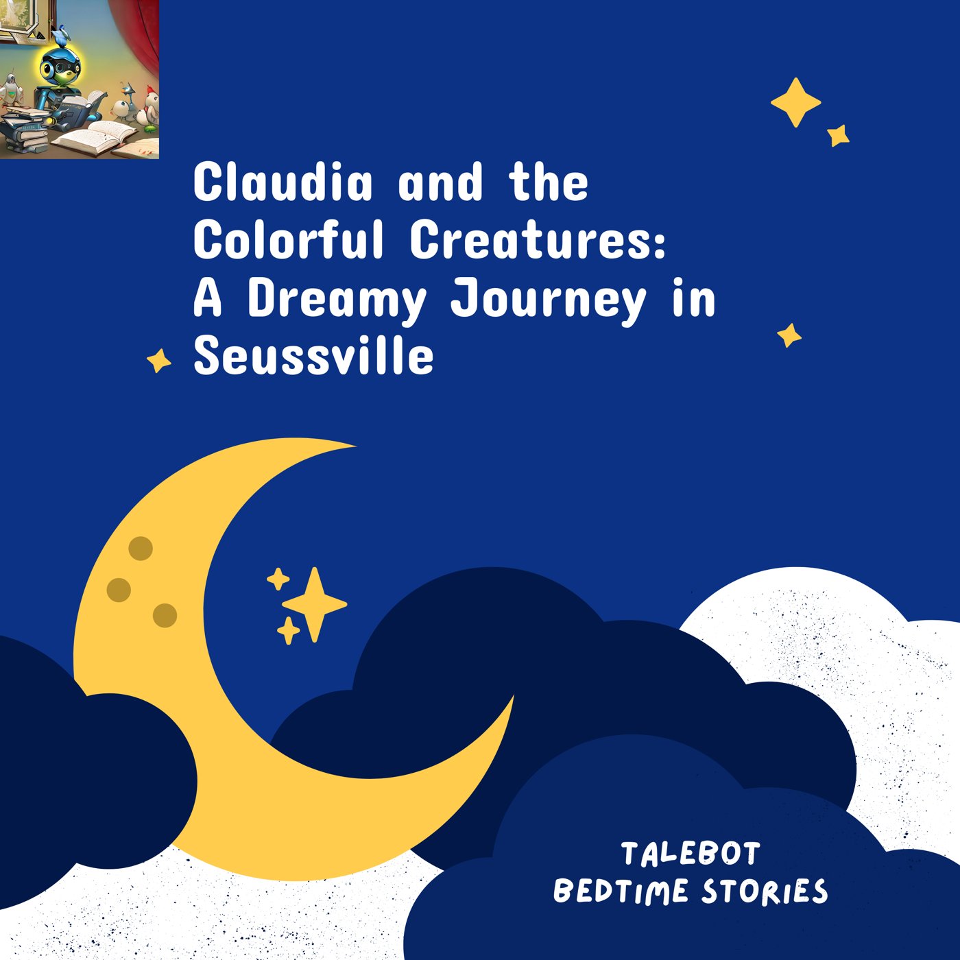 Cover photo of the bedtime story named Claudia and the Colorful Creatures: A Dreamy Journey in Seussville
