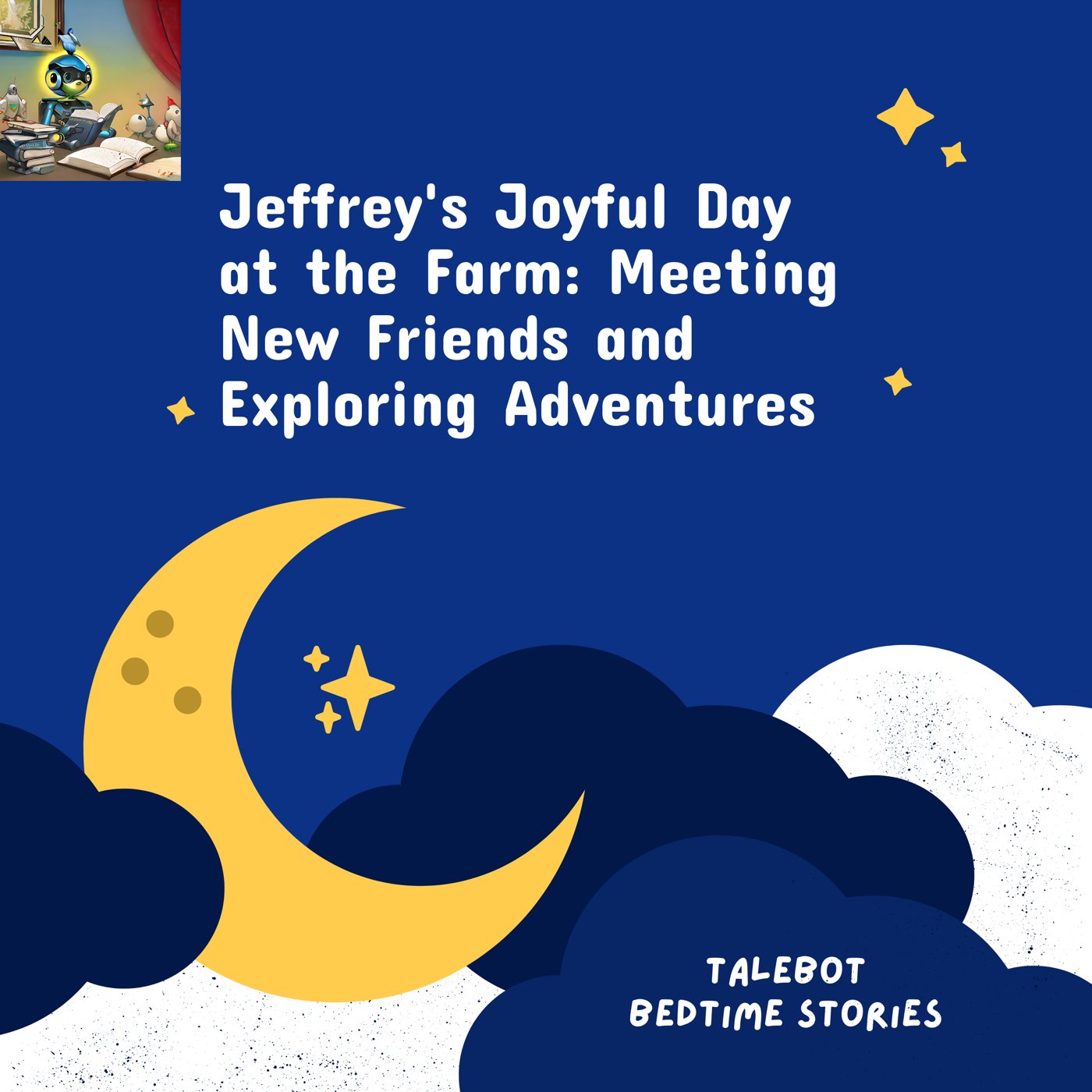 Cover photo of the bedtime story named Jeffrey's Joyful Day at the Farm: Meeting New Friends and Exploring Adventures