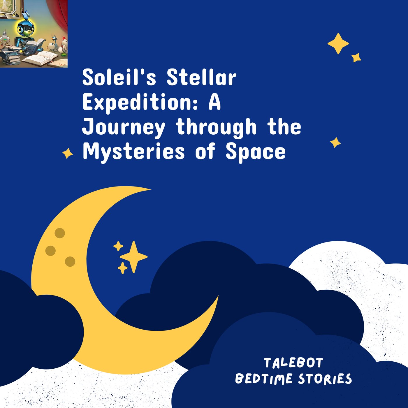 Cover photo of the bedtime story named Soleil's Stellar Expedition: A Journey through the Mysteries of Space