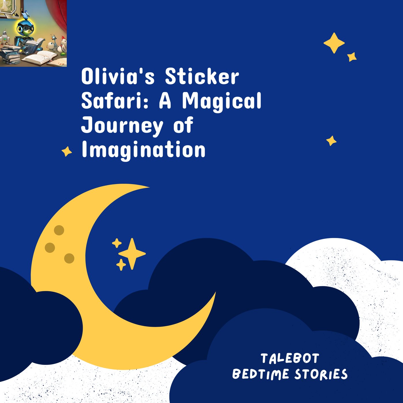 Cover photo of the bedtime story named Olivia's Sticker Safari: A Magical Journey of Imagination