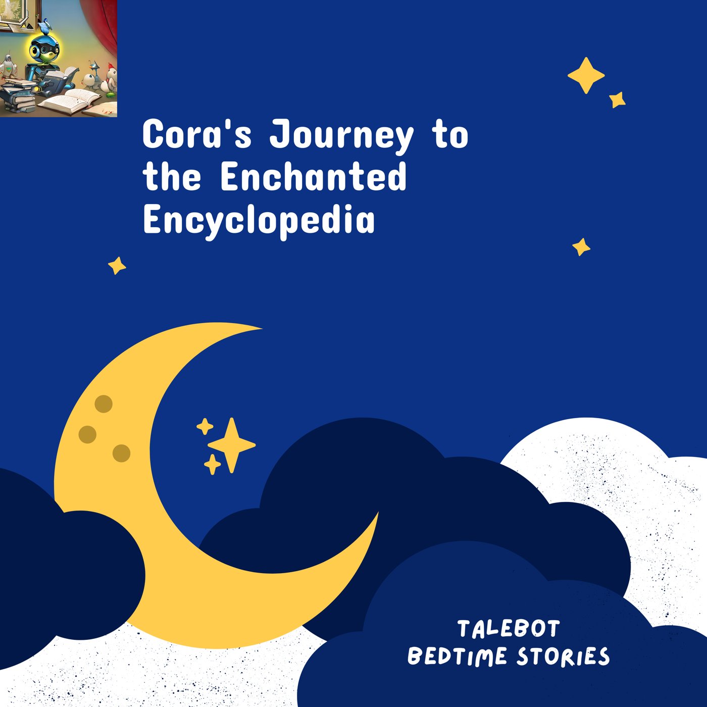 Cover photo of the bedtime story named Cora's Journey to the Enchanted Encyclopedia