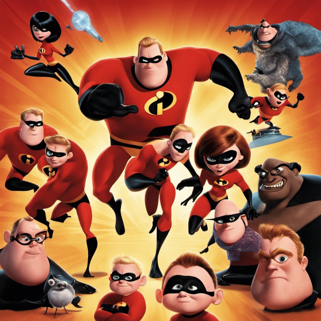 The Incredibles movie poster showcases the remarkable family of superheroes who are dedicated to Saving the World.