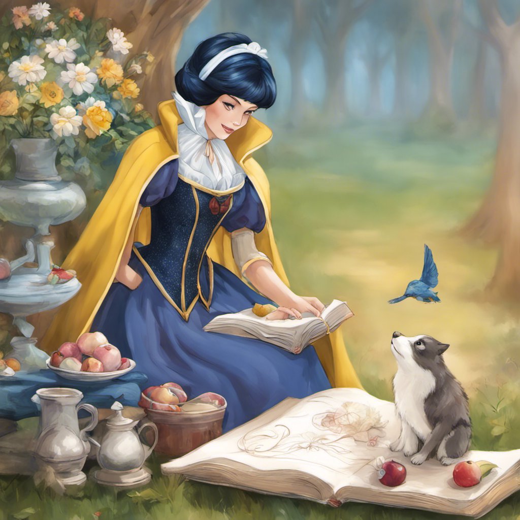 Snow White, a kind-hearted young woman, finds herself on a path that leads her to the cottage of seven dwarfs.