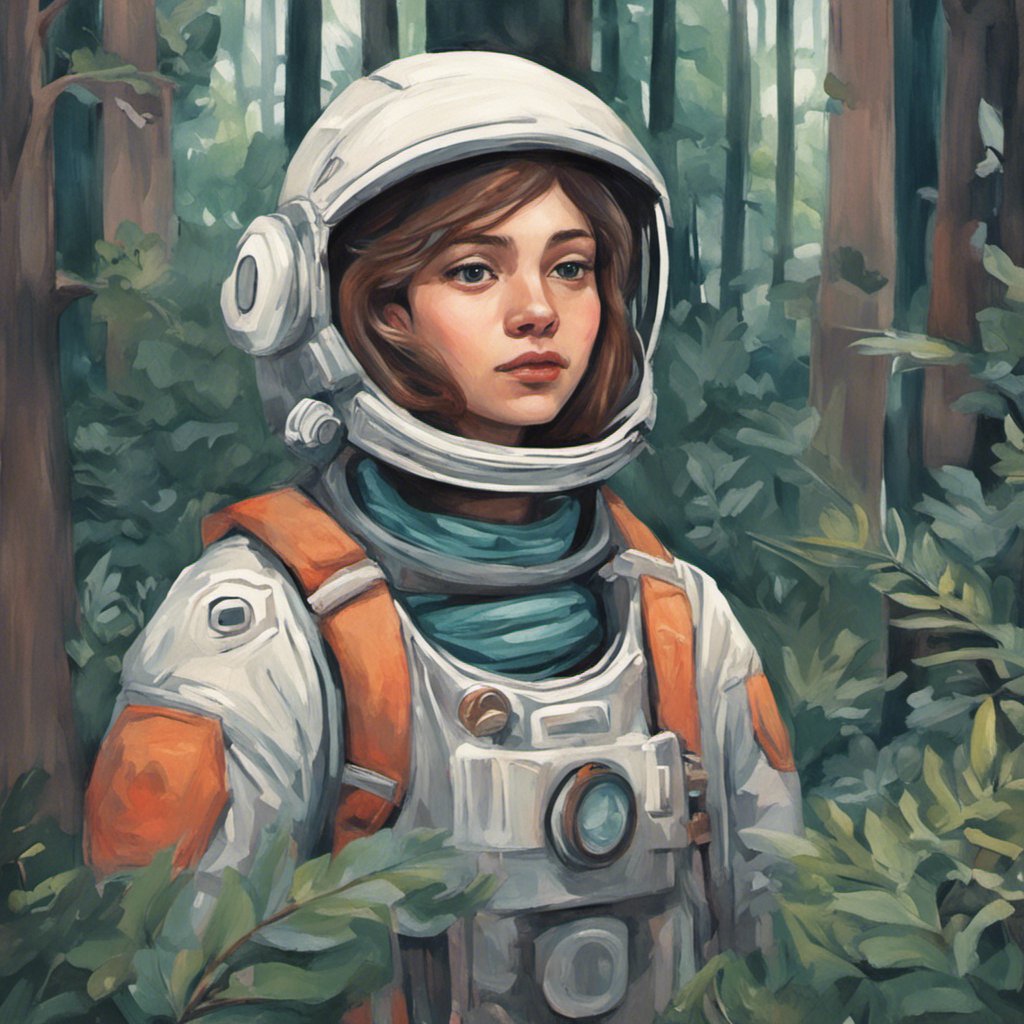 Mila's Journey takes us on a captivating visual adventure as we encounter an astronaut amidst the enchanting woods, under the mesmerizing glow of twinkling stars.