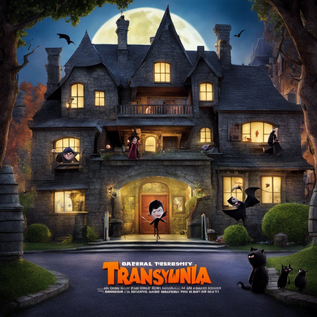 A mysterious poster for the movie Hotel Transylvania featuring Luna in a captivating and enchanting Mysterious Metamorphosis.