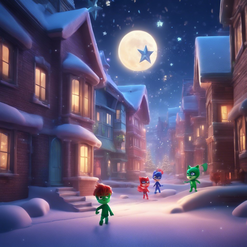 Join the enchanting Pj Masks as they embark on a magical Christmas adventure in San's Enchanted Eve!