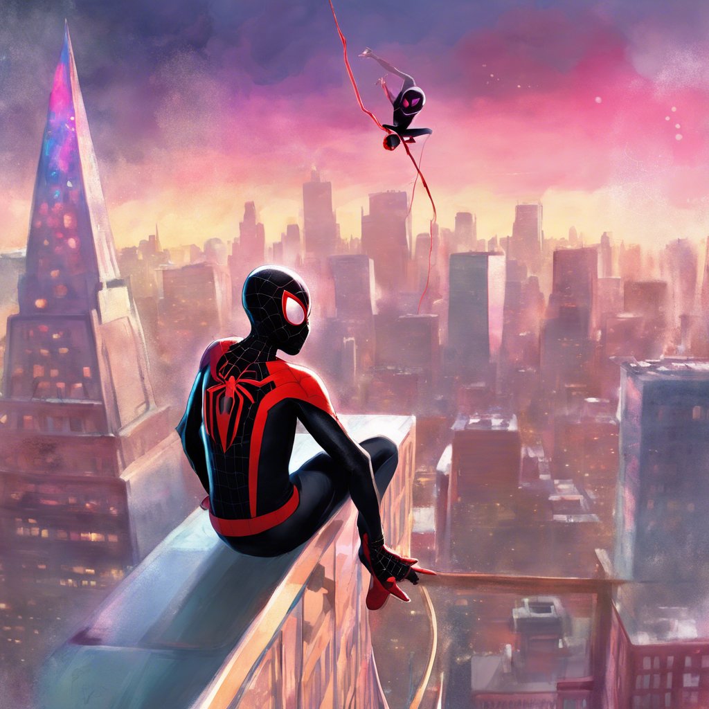 Spider-Man into the Spider-Verse HD wallpaper featuring Miles Morales.