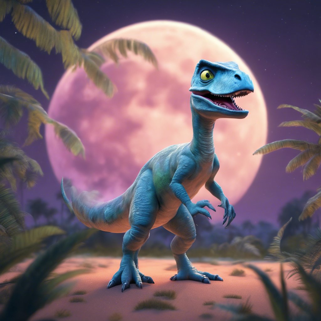 Moonlit Movements in Jurassic Harmony: Pepe’s Pioneering Dance