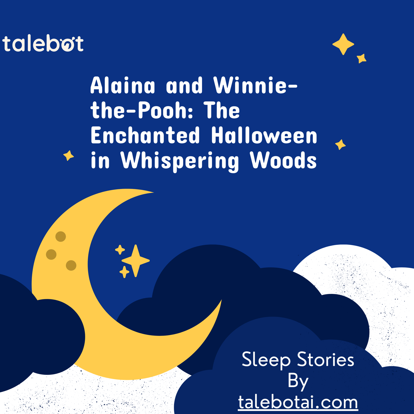 Cover photo of the bedtime story named Alaina and Winnie-the-Pooh: The Enchanted Halloween in Whispering Woods