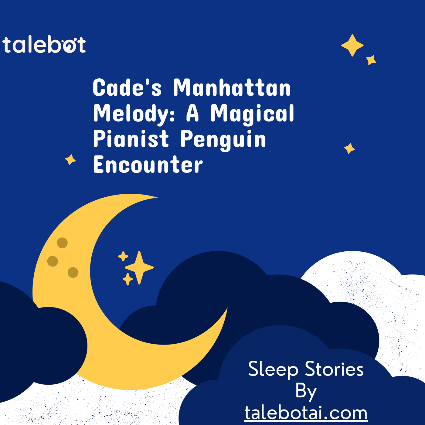 Cover photo of the bedtime story named Cade's Manhattan Melody: A Magical Pianist Penguin Encounter