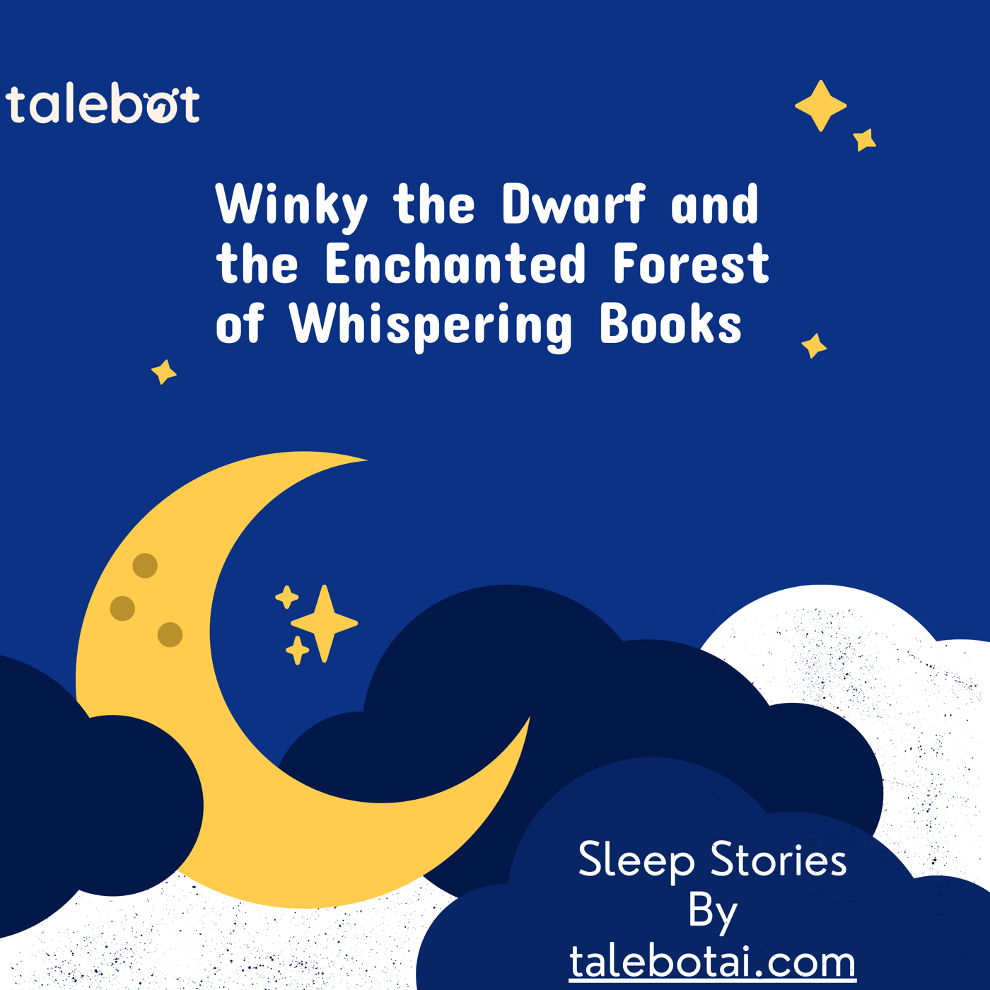 Cover photo of the bedtime story named Winky the Dwarf and the Enchanted Forest of Whispering Books