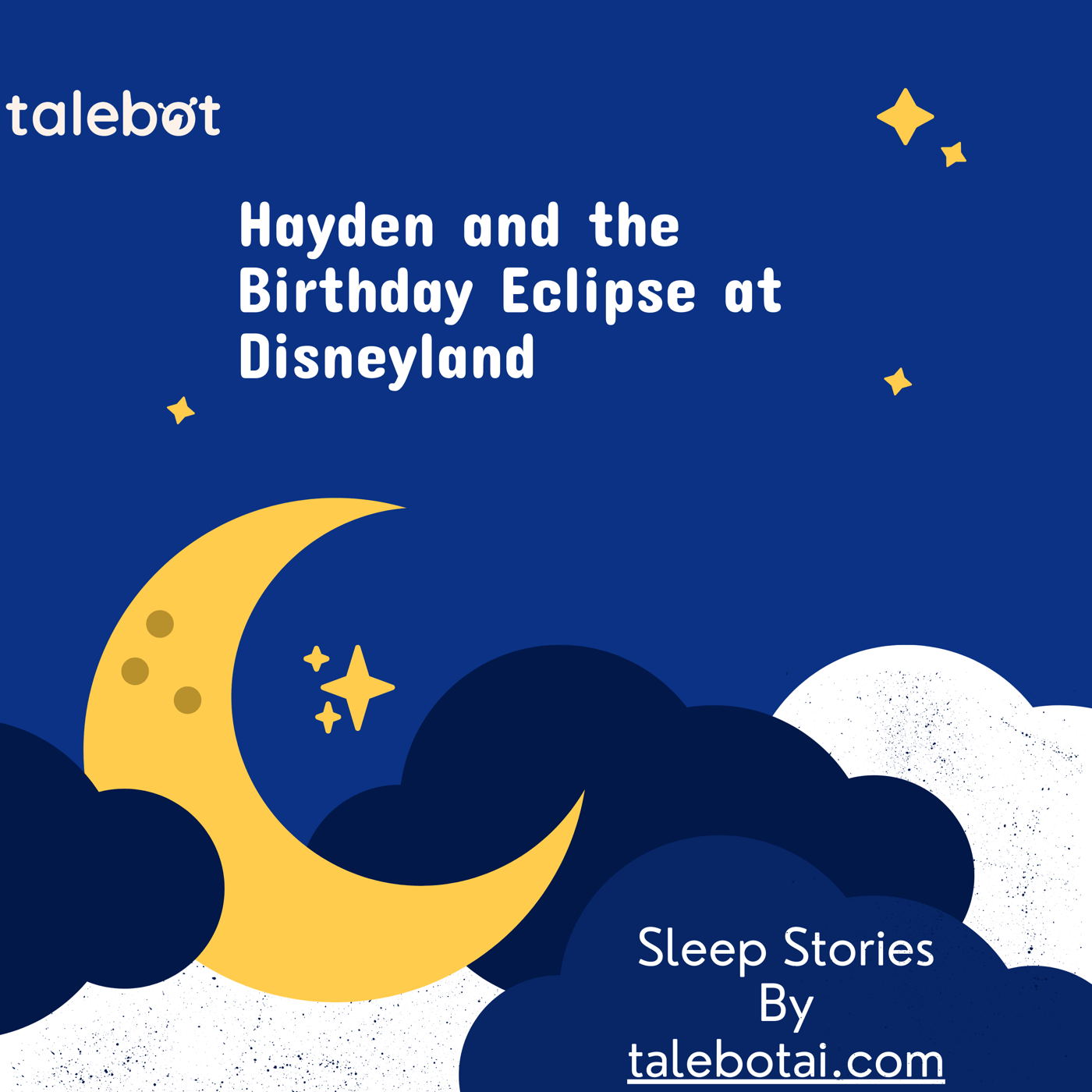 Cover photo of the bedtime story named Hayden and the Birthday Eclipse at Disneyland