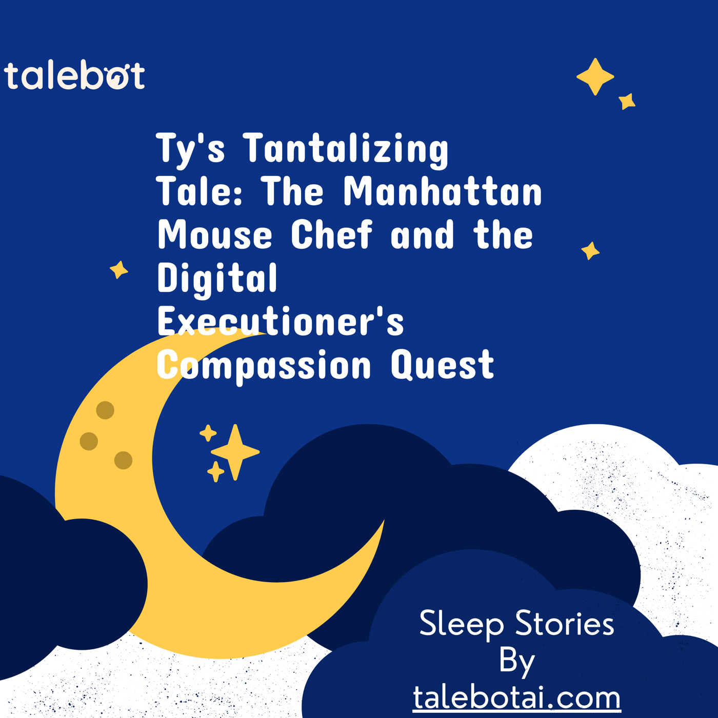 Cover photo of the bedtime story named Ty's Tantalizing Tale: The Manhattan Mouse Chef and the Digital Executioner's Compassion Quest